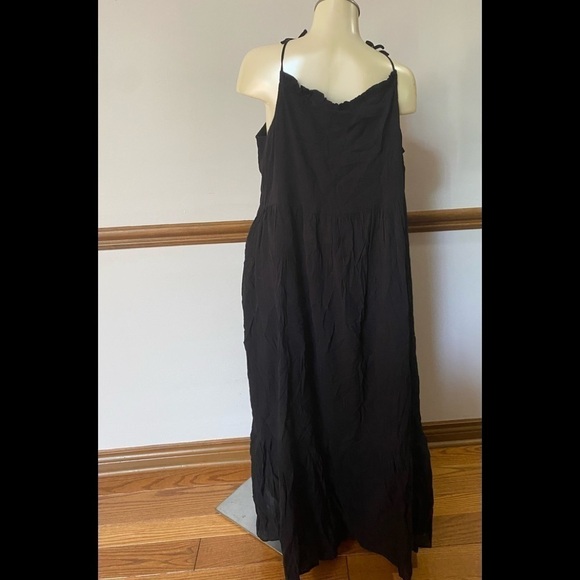 𝅺reitman’s XXL Black Sundress With Shoulder Ties, New With Tags - Picture 2 of 5